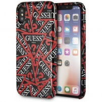 Guess Triangle Over kryt pre iPhone X – čierna