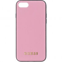 Guess Saffiano kryt pre iPhone SE (2020/2022) / 8 / 7 – ružová