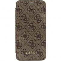 Guess Charms Book 4G puzdro pre iPhone X – hnedá