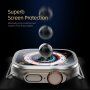 DUX DUCIS tvrdené sklo s kovovým rámčekom pre Apple Watch Ultra 49 mm - strieborné
