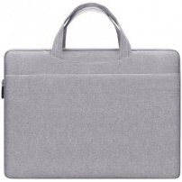 BUBM elegantná univerzálna taška pre MacBook do 16" - sivá