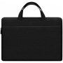 BUBM elegantná univerzálna taška pre MacBook do 16" - čierna