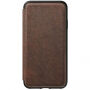 Nomad Folio Leather Tri-Fold puzdro pre Apple iPhone XS Max – hnedá