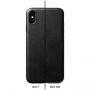 Nomad Rugged Leather case odolný kryt pre Apple iPhone XS Max – čierna