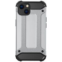 Super odolný "Armor" kryt pre iPhone 15 Plus - strieborný