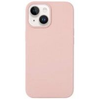 Silikónový kryt pre iPhone 15 - pieskovo ružový
