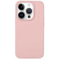 Silikónový kryt pre iPhone 15 Pro - pieskovo ružový