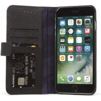 Decoded Leather Wallet puzdro pre Apple iPhone 8 Plus/7 Plus/6S Plus – čierna
