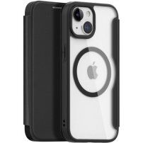 DUX DUCIS Skin X flipové puzdro s MagSafe pre iPhone 15 - čierne
