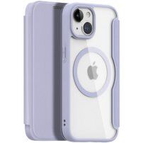 DUX DUCIS Skin X flipové puzdro s MagSafe pre iPhone 15 - fialové