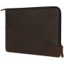 Decoded Waxed Slim kožená taška pre iPad Pro 12,9" / MacBook do 14" - hnedá
