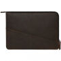 Decoded Waxed Slim kožená taška pre iPad Pro 12,9" / MacBook do 14" - hnedá