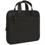 Decoded Waxed Slim kožená taška pre MacBook 12"/Pro 13"/Pro 15" – čierna