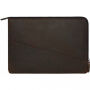 Decoded Waxed Slim kožená taška pre MacBook Pro 15" - hnedá