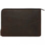 Decoded Waxed Slim kožená taška pre MacBook Pro 15" - hnedá