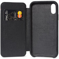 Decoded Leather Slim Wallet puzdro pre Apple iPhone XS Max – čierna