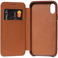 Decoded Leather Slim Wallet puzdro Apple iPhone XS Max – hnedá