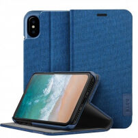LAUT Apex Knit puzdro pre iPhone X – modrá