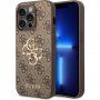 Guess 4G Metal Logo kryt pre iPhone 15 Pro - hnedý