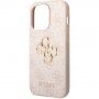 Guess 4G Metal Logo kryt pre iPhone 15 Pro - ružový