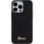 Guess Square Mirror Script Logo kryt pre iPhone 15 Pro Max - čierny
