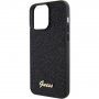 Guess Square Mirror Script Logo kryt pre iPhone 15 Pro Max - čierny