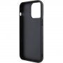 Guess Square Mirror Script Logo kryt pre iPhone 15 Pro Max - čierny