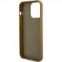 Guess Square Mirror Script Logo kryt pre iPhone 15 Pro Max - zlatý