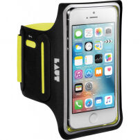 LAUT Slim neoprénové puzdro na ruku pre Apple iPhone 5 / 5S / SE (2016) – žltá