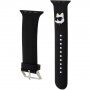 Karl Lagerfeld Choupette Head NFT remienok pre Apple Watch 42mm / 41mm / 40mm / 38mm - čierny