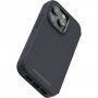 NJORD Leather flipové puzdro s MagSafe pre iPhone 14 Pro Max - tmavosivé