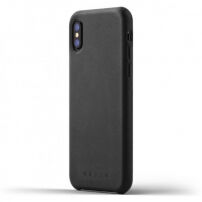 Mujjo Full Leather puzdro pre Apple iPhone X – čierna