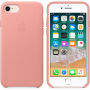 Originálne Apple kožené puzdro pre iPhone SE (2020/2022) / 8 / 7 – bledoružová
