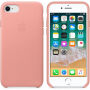 Originálne Apple kožené puzdro pre iPhone SE (2020/2022) / 8 / 7 – bledoružová