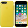 Originálne Apple kožené puzdro pre iPhone 8 Plus/7 Plus – jarná žltá