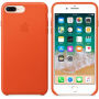 Originálne Apple kožené puzdro pre iPhone 8 Plus/7 Plus – jasná oranžová