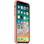 Originálne Apple kožené puzdro pre iPhone X – bledoružová