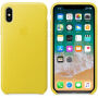 Originálne Apple kožené puzdro pre iPhone X – jarná žltá
