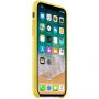 Originálne Apple kožené puzdro pre iPhone X – jarná žltá