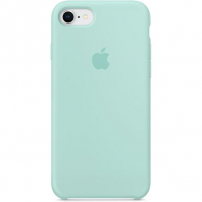 Originálny Apple silikónový kryt iPhone SE (2020/2022) / 8 / 7 – strakatá zelená