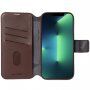 Decoded Detachable Wallet 2 v 1 odnímateľné flipové puzdro pre iPhone 14 Pro - hnedé