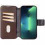 Decoded Detachable Wallet 2 v 1 odnímateľné flipové puzdro pre iPhone 14 Pro - hnedé