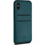 Twelve South Relaxed Leather Clip kožené puzdro pre iPhone X – modrá
