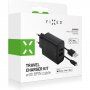 FIXED sieťová nabíjačka 15W 2xUSB s USB-A/Lightning káblom - MFi na iPhone/iPad - čierna