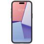 Spigen Crystal Hybrid transparentný kryt s farebným rámčekom pre iPhone 15 Pro - čierny