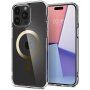 Spigen Ultra Hybrid MagFit transparentný kryt so zlatým MagSafe pre iPhone 15 Pro Max - číry