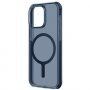 UNIQ Combat MagClick transparentný kryt s MagSafe na iPhone 15 Pro Max - tmavomodrý
