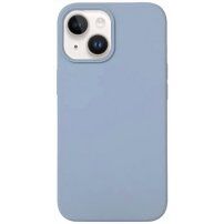 Silikónový kryt pre iPhone 15 Plus - modrosivý