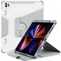 Odolné otočné 360° puzdro s priestorom na Apple Pencil pre iPad Pro 12,9" (2018 – 2022) - sivé