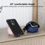 2v1 silikónový stojan v tvare diamantu na nabíjačku MagSafe / Apple Watch - modrý